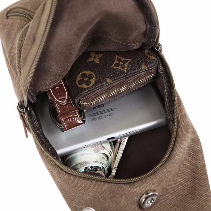 Metro Modern Canvas Shoulder Sling Bag