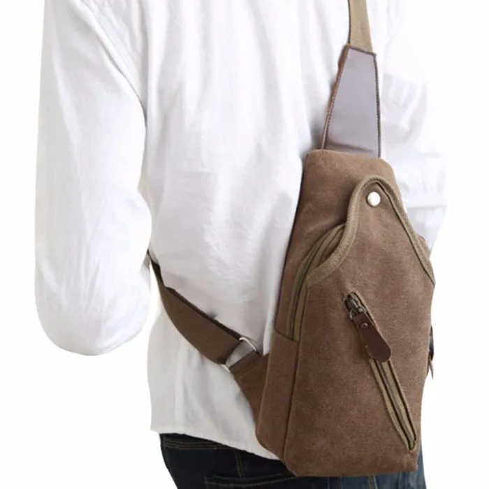 Metro Modern Canvas Shoulder Sling Bag