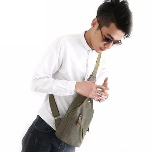 Metro Modern Canvas Shoulder Sling Bag