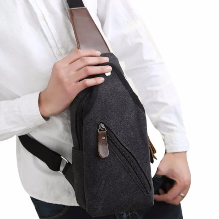Metro Modern Canvas Shoulder Sling Bag