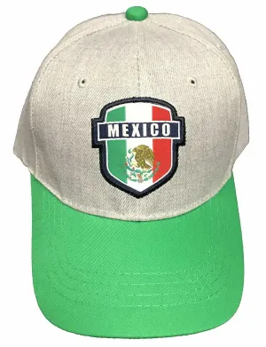Mexico National Team Icon Sports Adjustable Green and Gray Cap