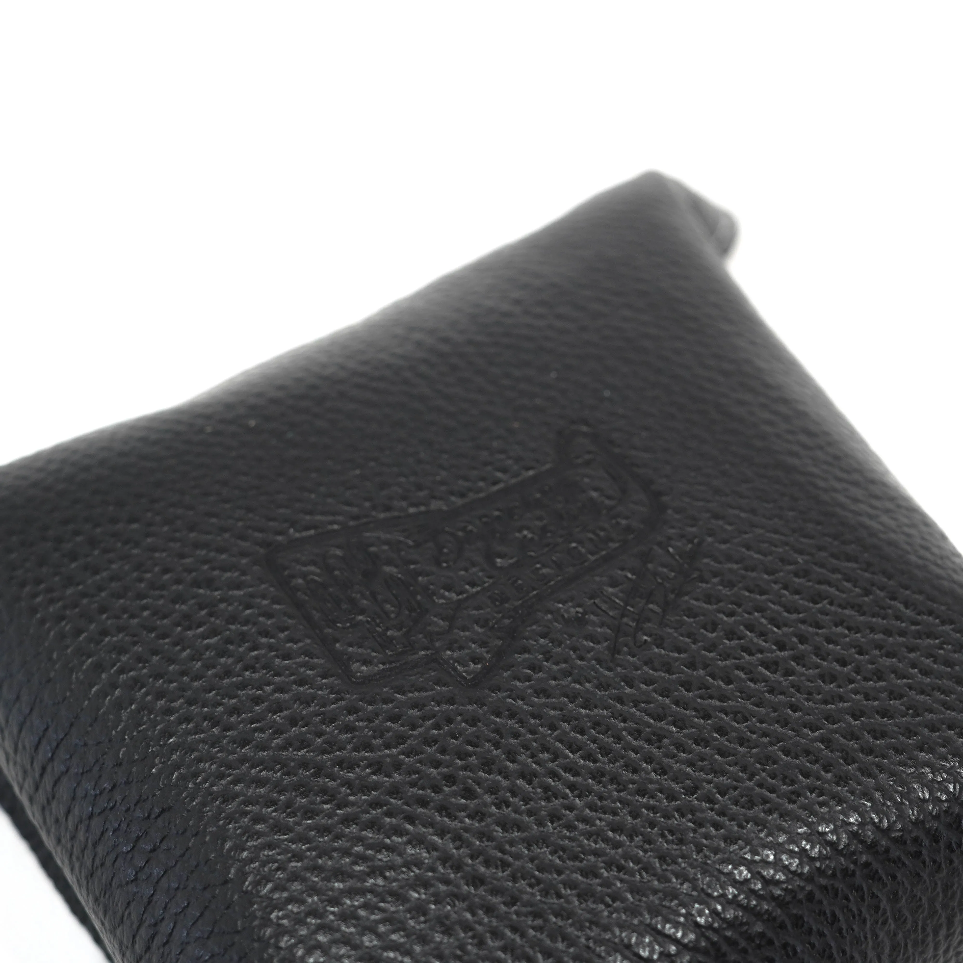 Mini Tray - Pebbled Black Leather w/ Ivory Croc