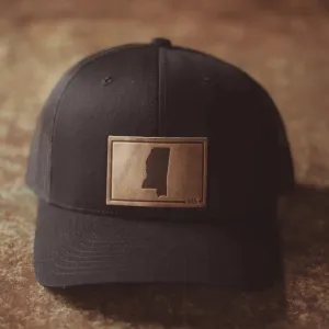 Mississippi Patch Hat - Black
