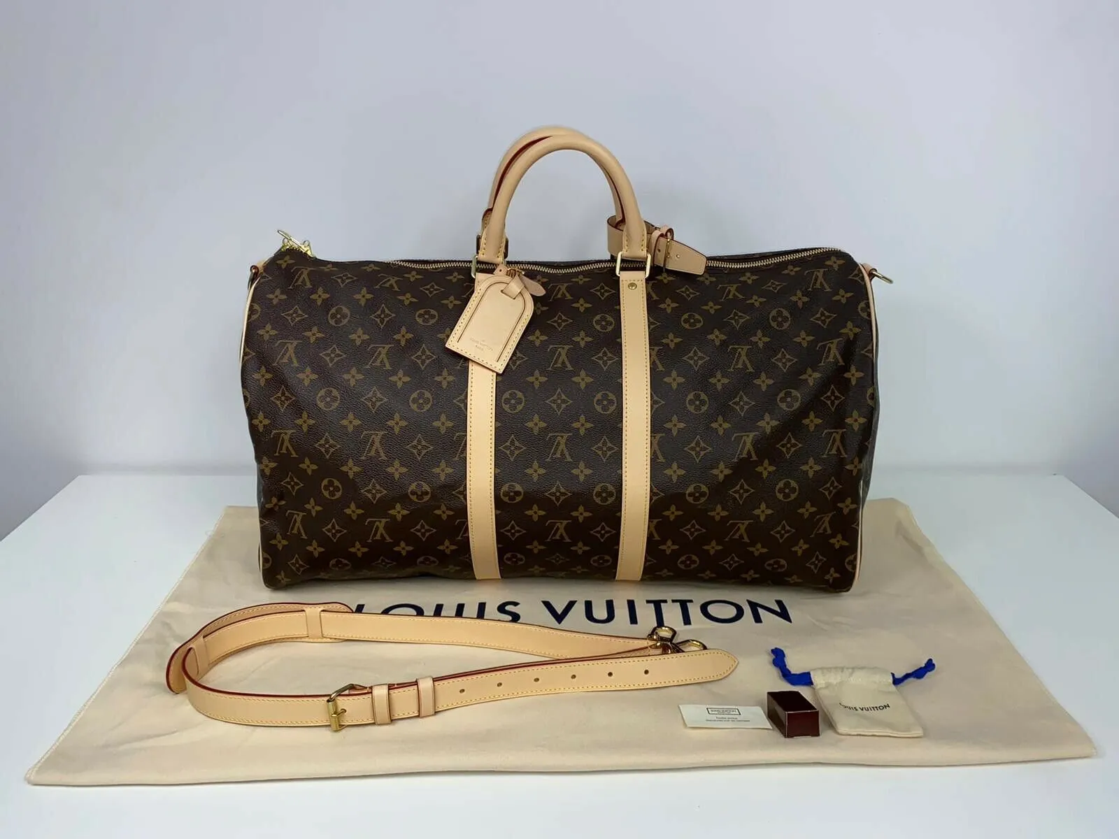 Monogram Canvas Keepall Bandouliere 55