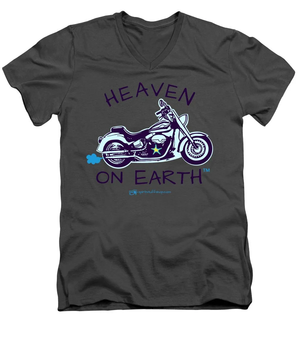 Motorcycle Heaven On Earth - Men's V-Neck T-Shirt