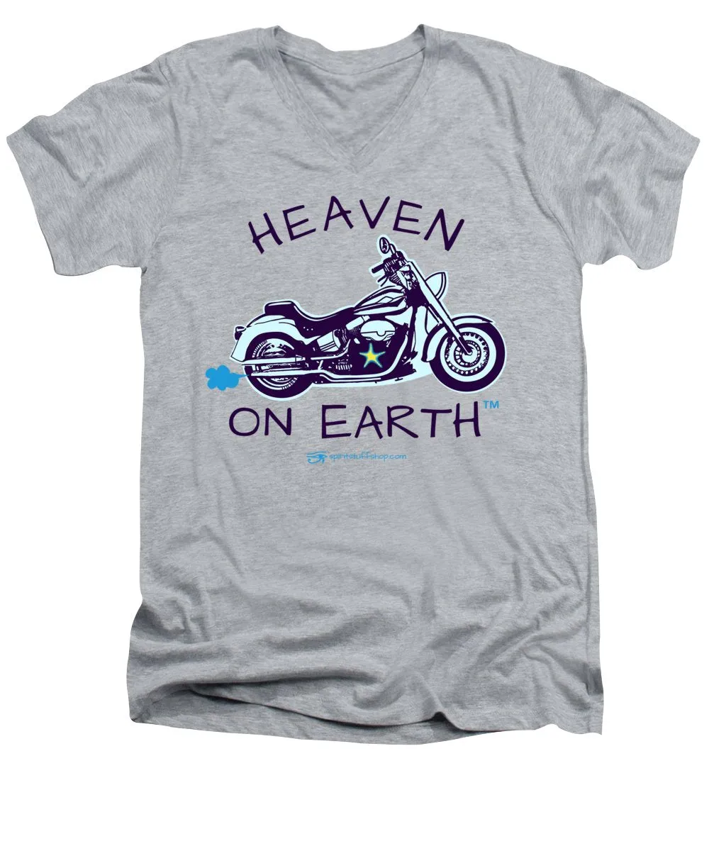 Motorcycle Heaven On Earth - Men's V-Neck T-Shirt