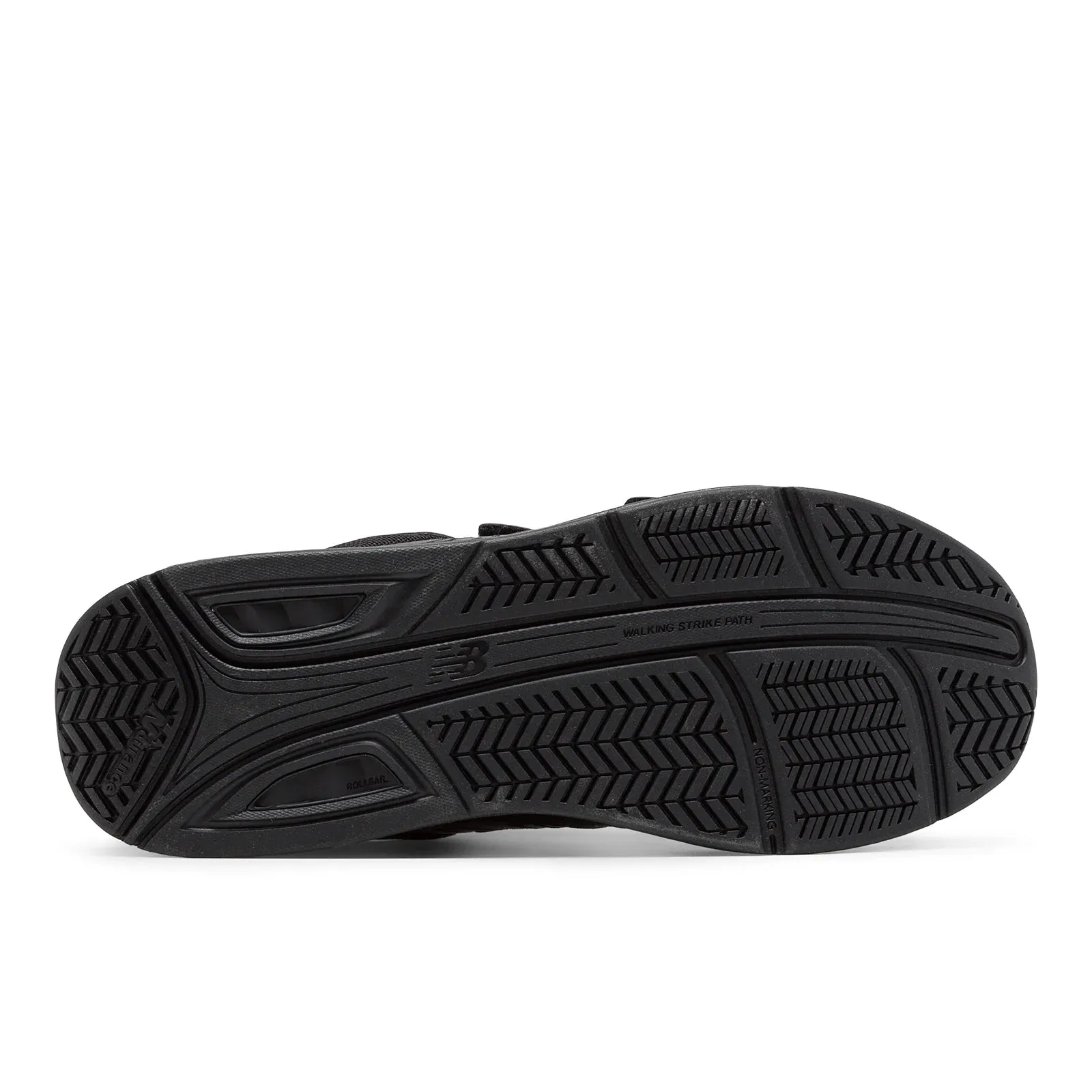 New Balance Men's Hook and Loop Leather 928v3 Walking Shoes in BLACK