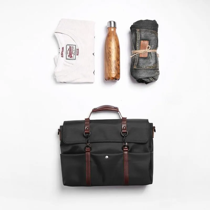 New Group Portable KUMON Waterproof Laptop Briefcase Fashion Business Men Handbags Crossbody Bag Men's Travel Bags