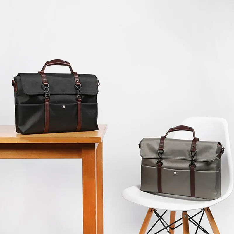 New Group Portable KUMON Waterproof Laptop Briefcase Fashion Business Men Handbags Crossbody Bag Men's Travel Bags