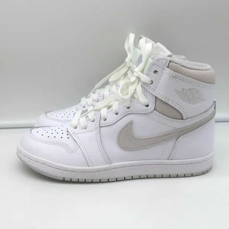 Nike Air Jordan 1 Retro High 85 Sneakers White/Neutral Grey Size 5.5 BQ4422 100