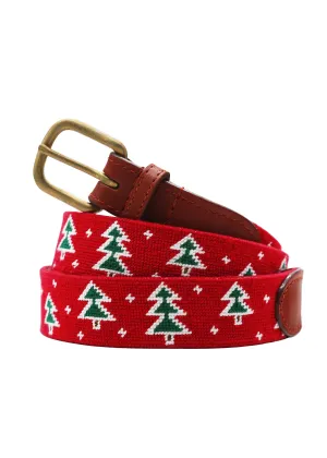 OH CHRISTMAS TREE NEEDLEPOINT BELT