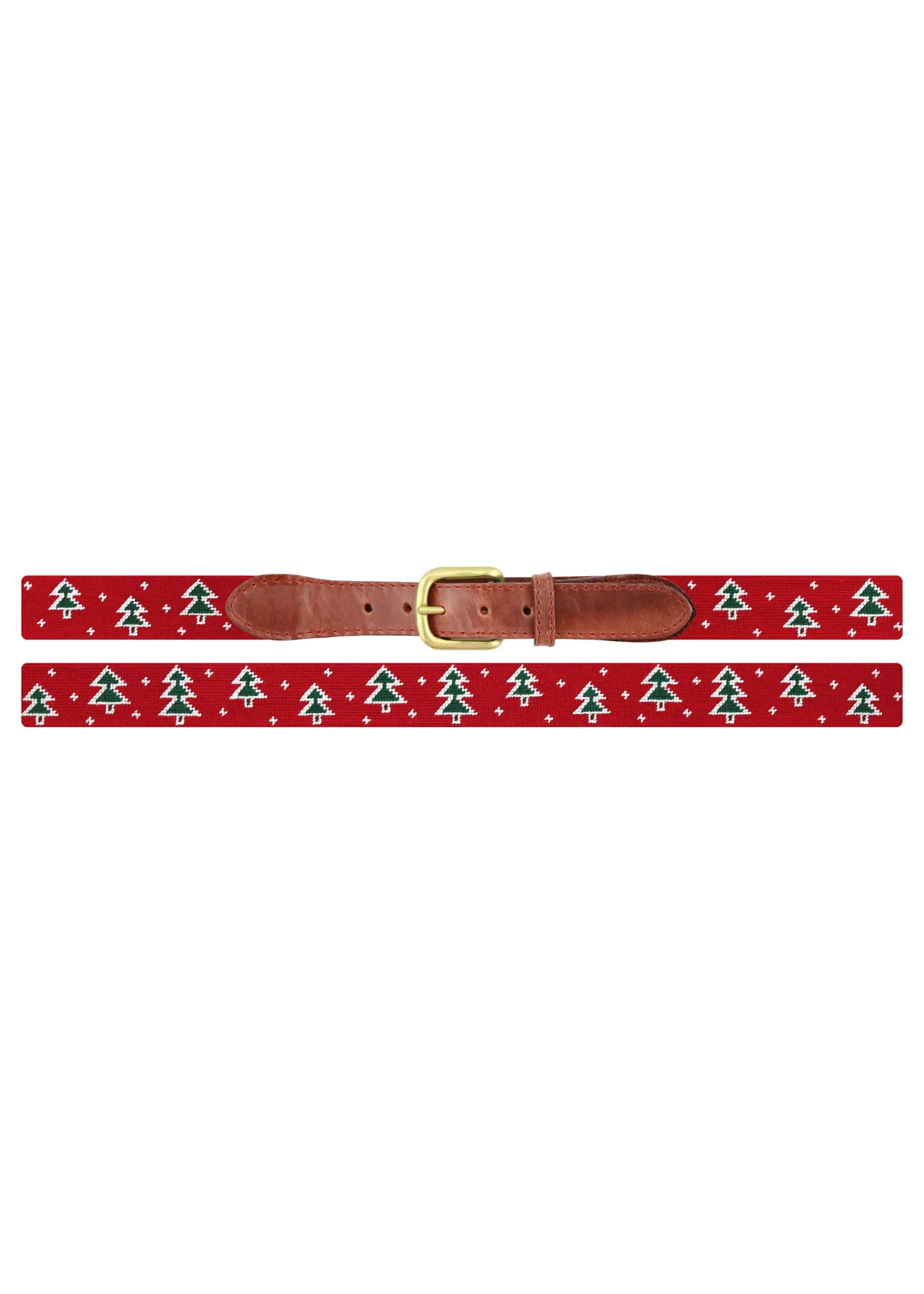 OH CHRISTMAS TREE NEEDLEPOINT BELT