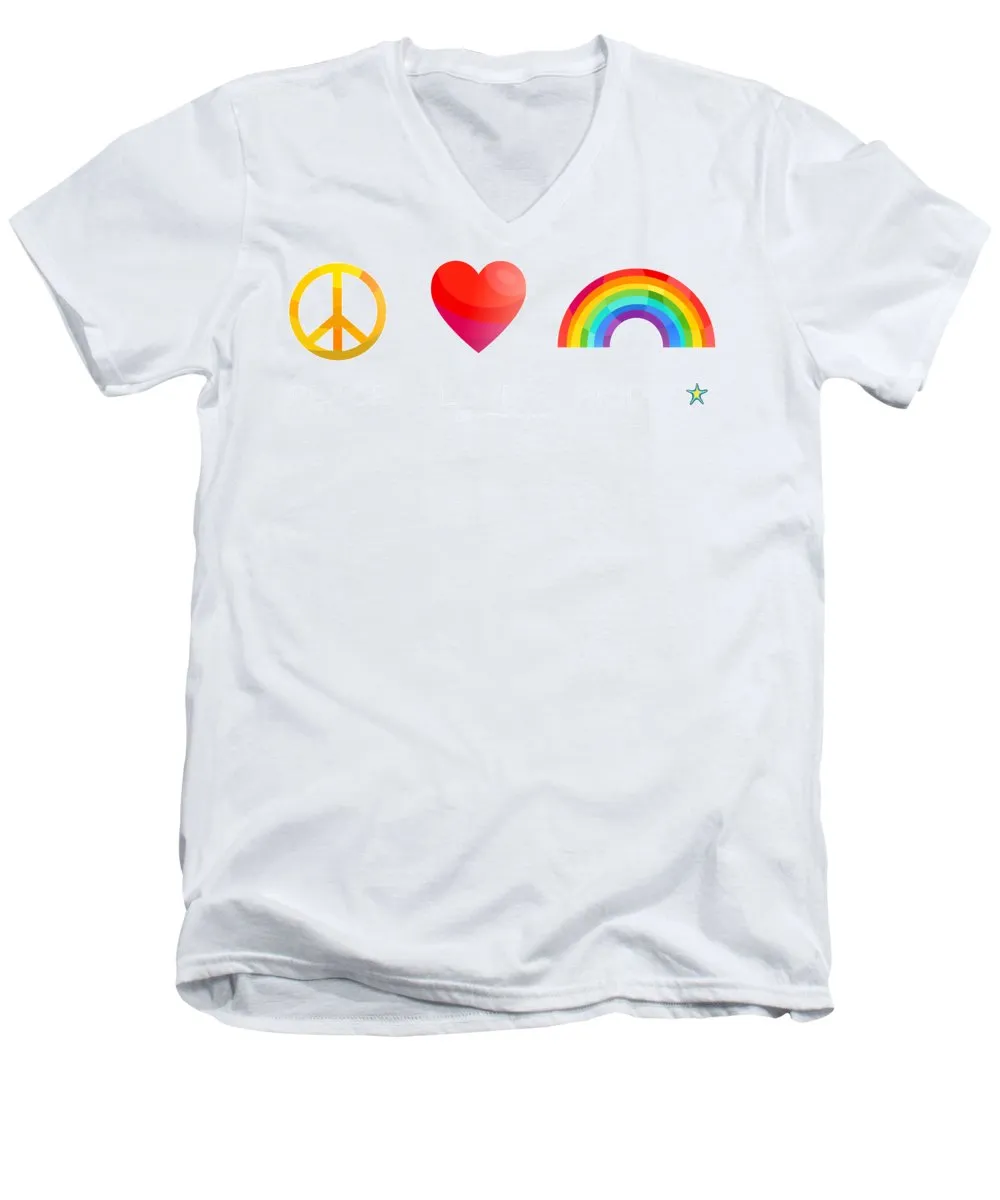 Peace Love And Pride - Men's V-Neck T-Shirt