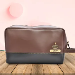 Personalized Dopp Kit- Washbag - Black