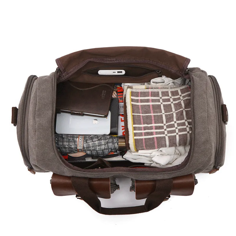 Popular Comfortable Creative Men's Fan Canvas Handbags