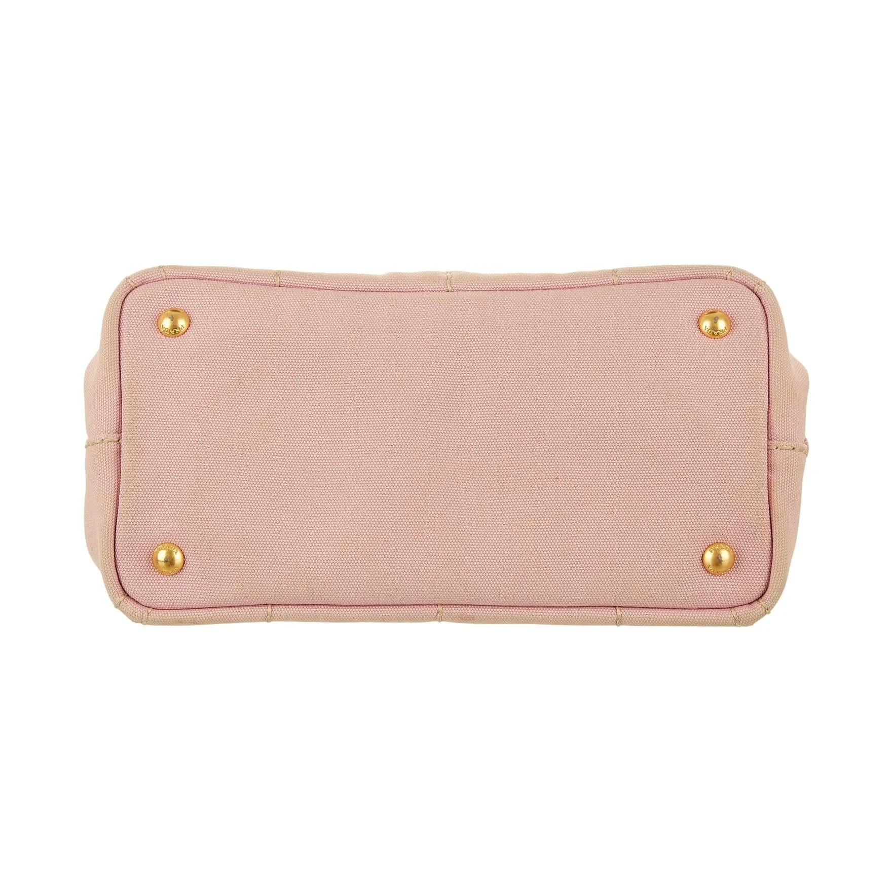 Prada Baby Pink Logo Canapa Tote