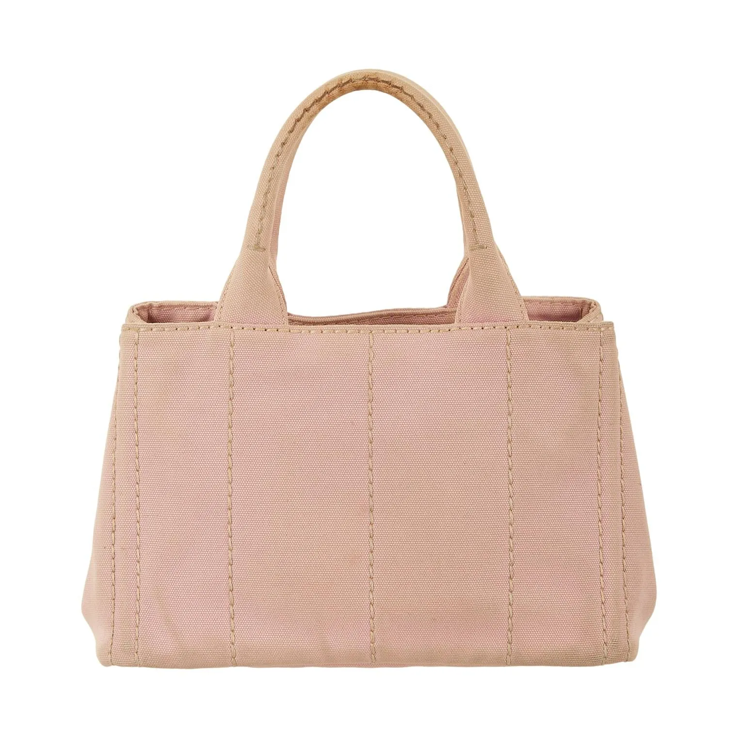Prada Baby Pink Logo Canapa Tote