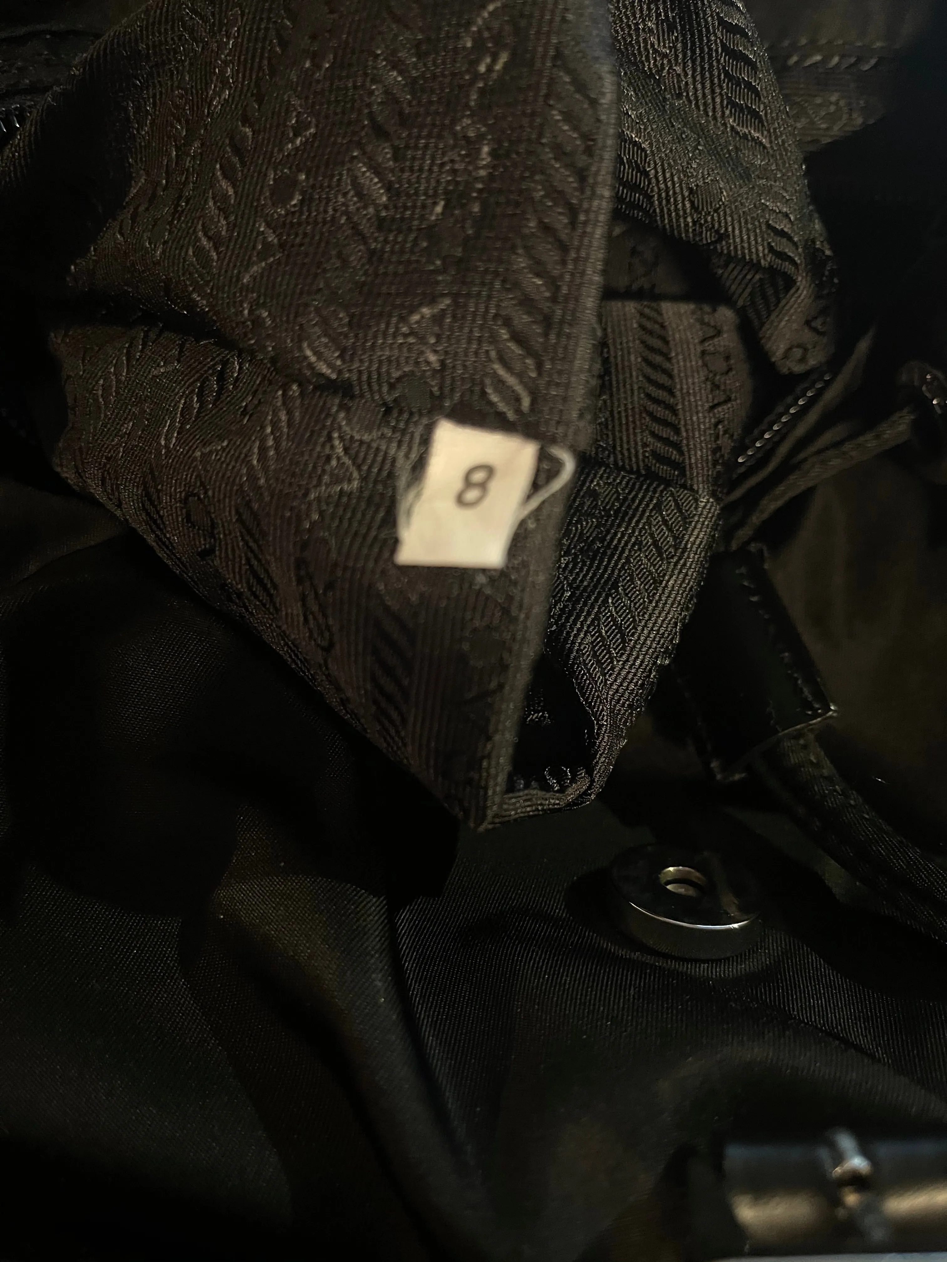 Prada Black Nylon Double Buckle Backpack Bag