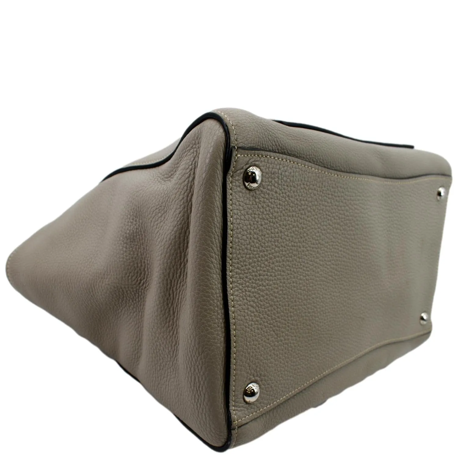 PRADA Leather Tote Shoulder Bag Tan