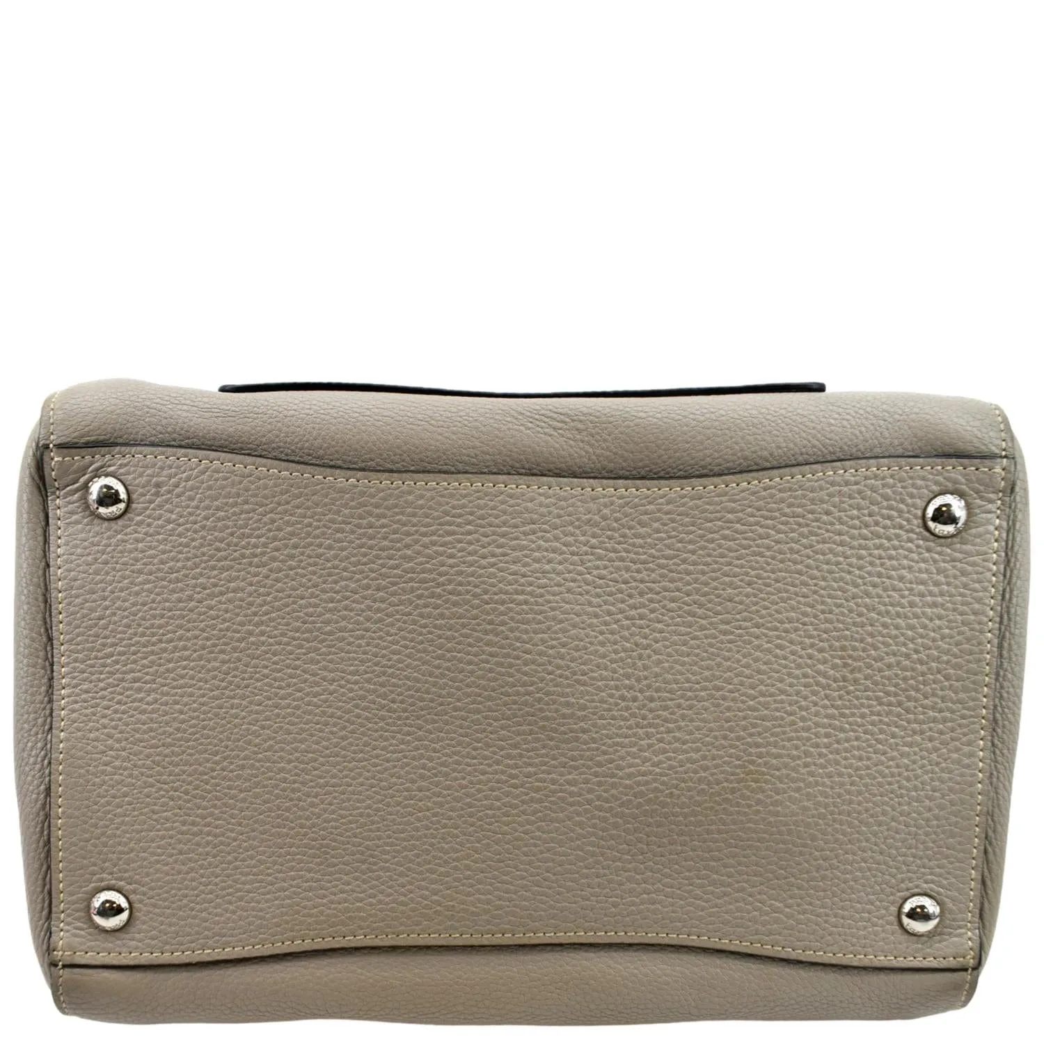 PRADA Leather Tote Shoulder Bag Tan