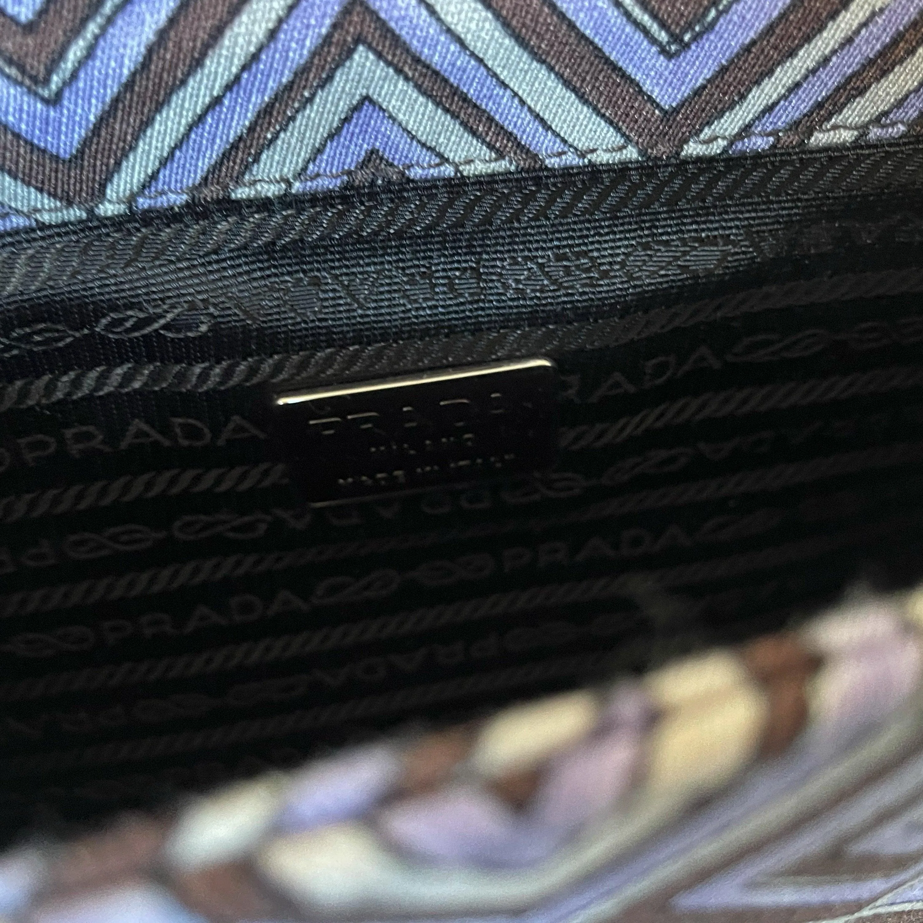 Prada Purple Geo Shoulder Bag
