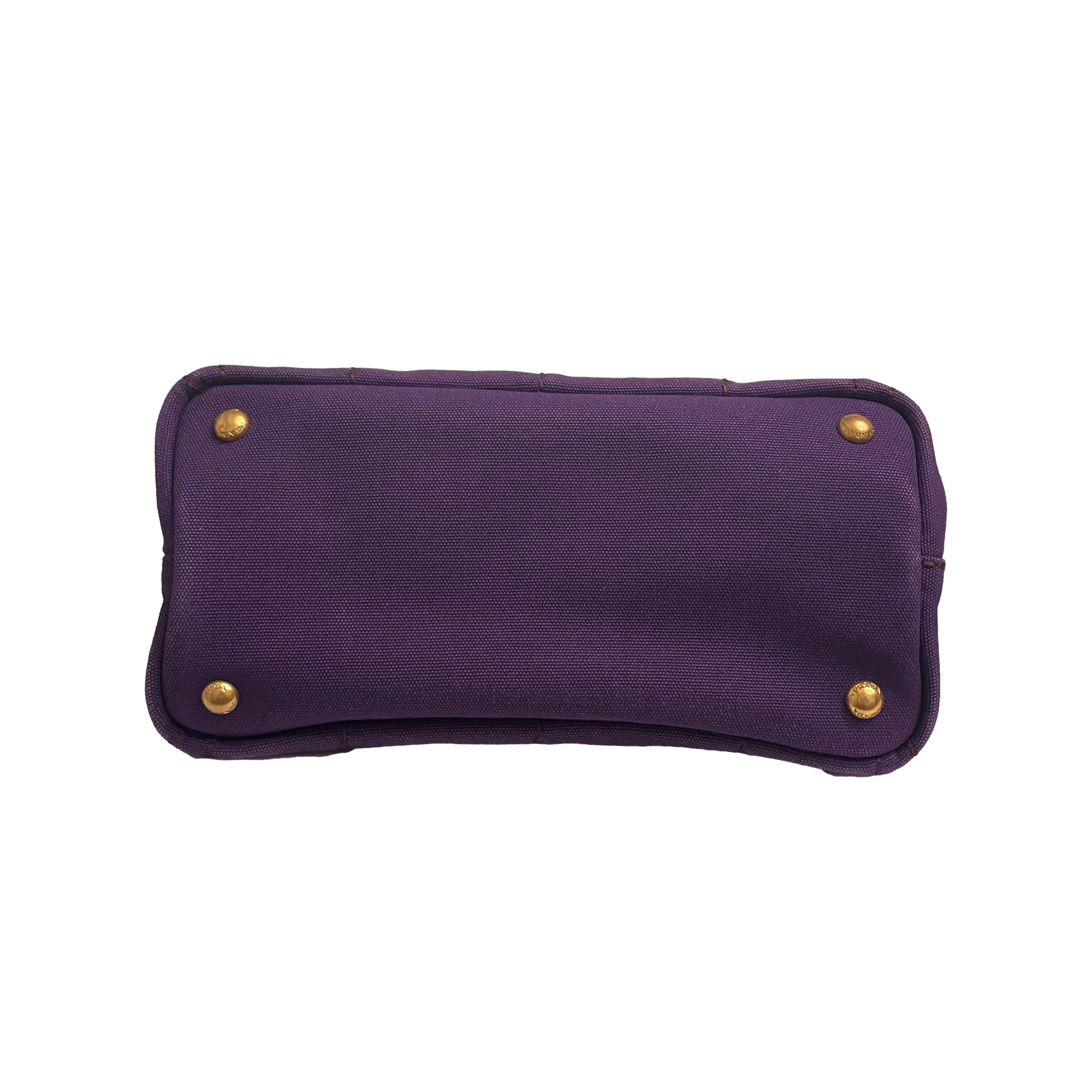 Prada Purple Mini Canvas 2way Tote