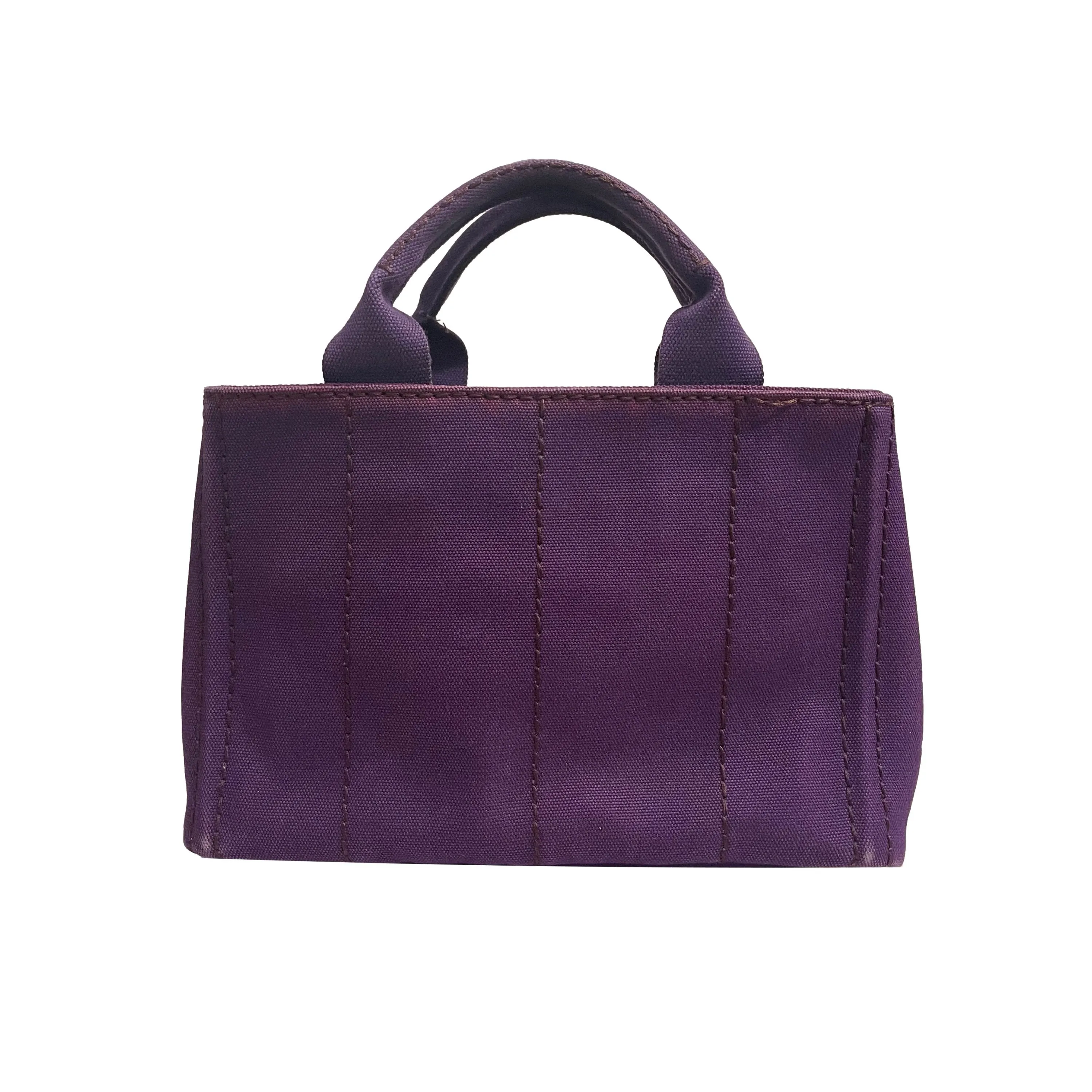 Prada Purple Mini Canvas 2way Tote