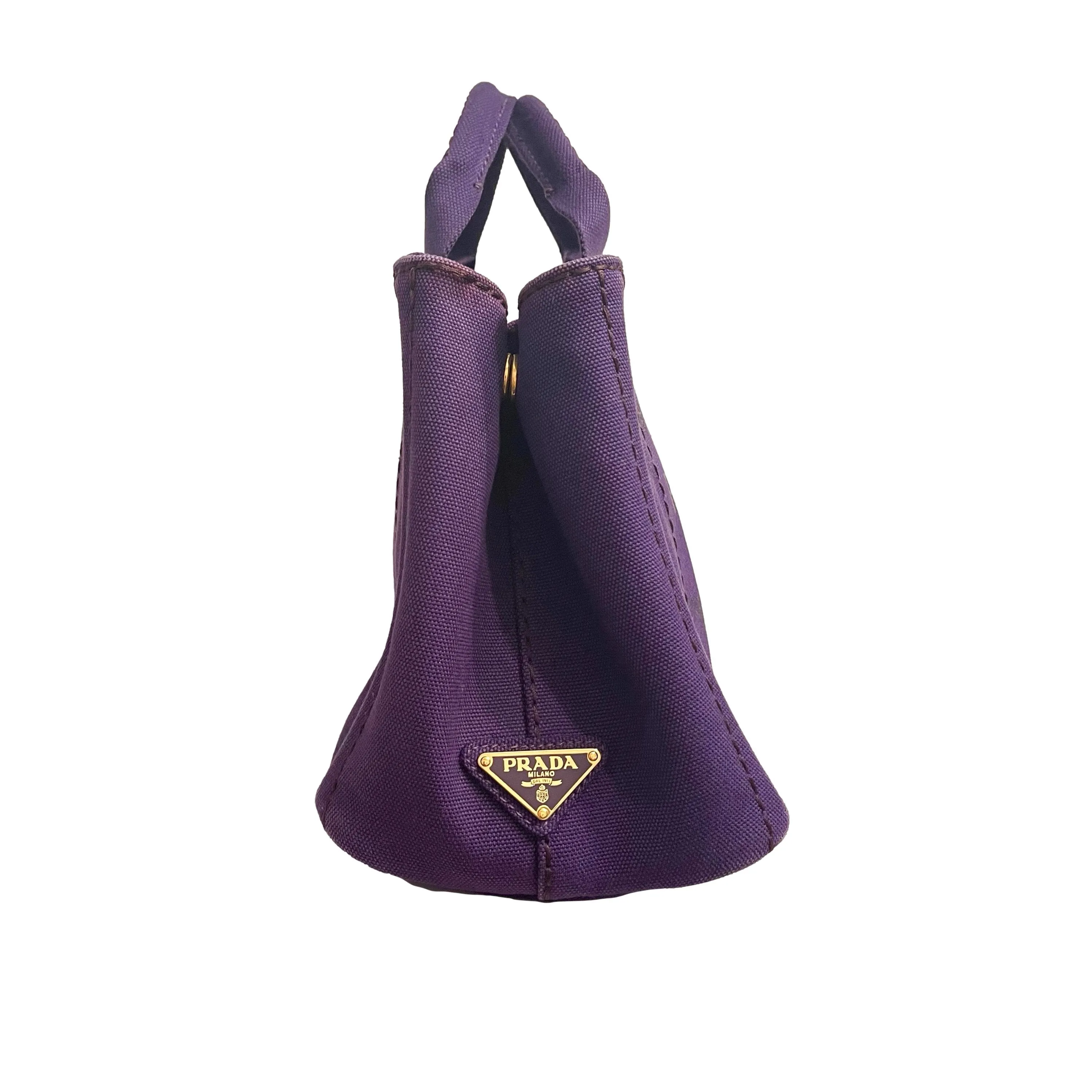 Prada Purple Mini Canvas 2way Tote