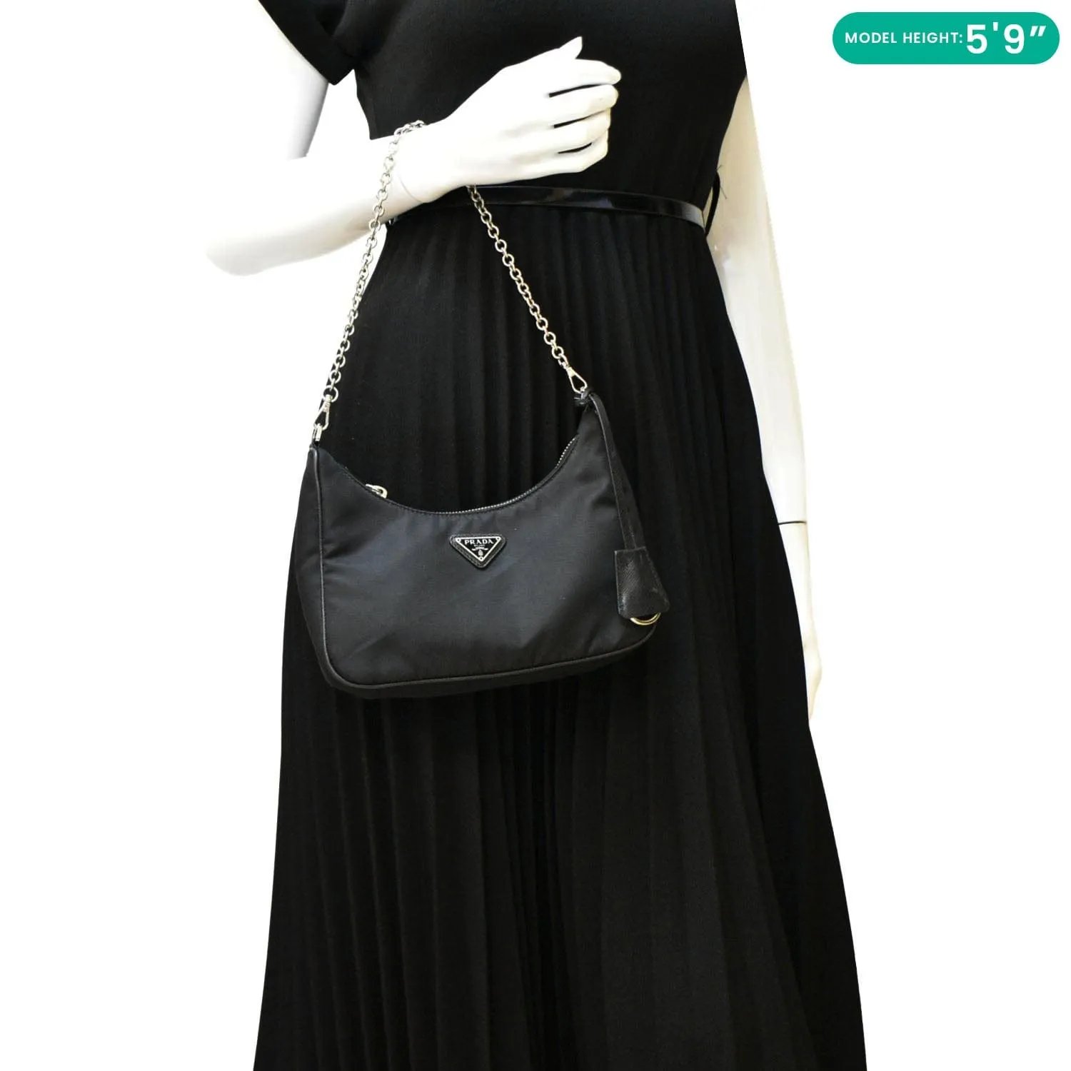 PRADA Re-Edition 2005 Re-Nylon Shoulder Bag Black