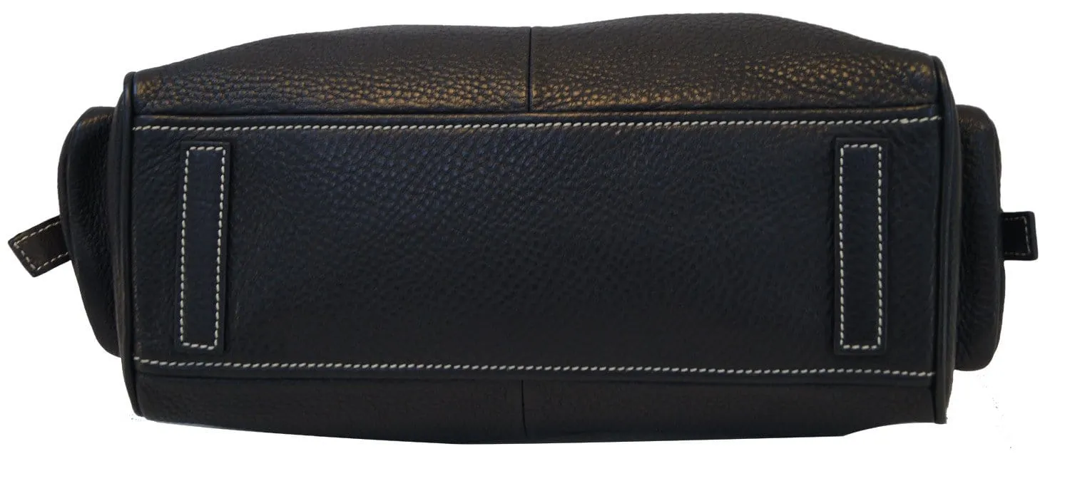 Prada Vitello Daino Black Calfskin Leather Shoulder Bag