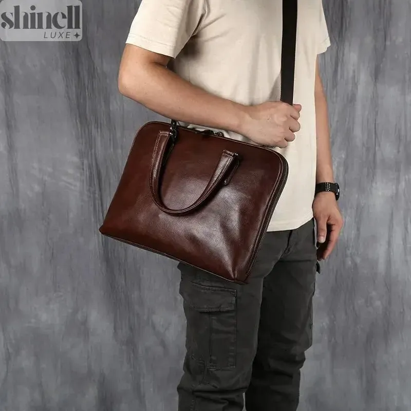 Prestige Cowhide Business Bag
