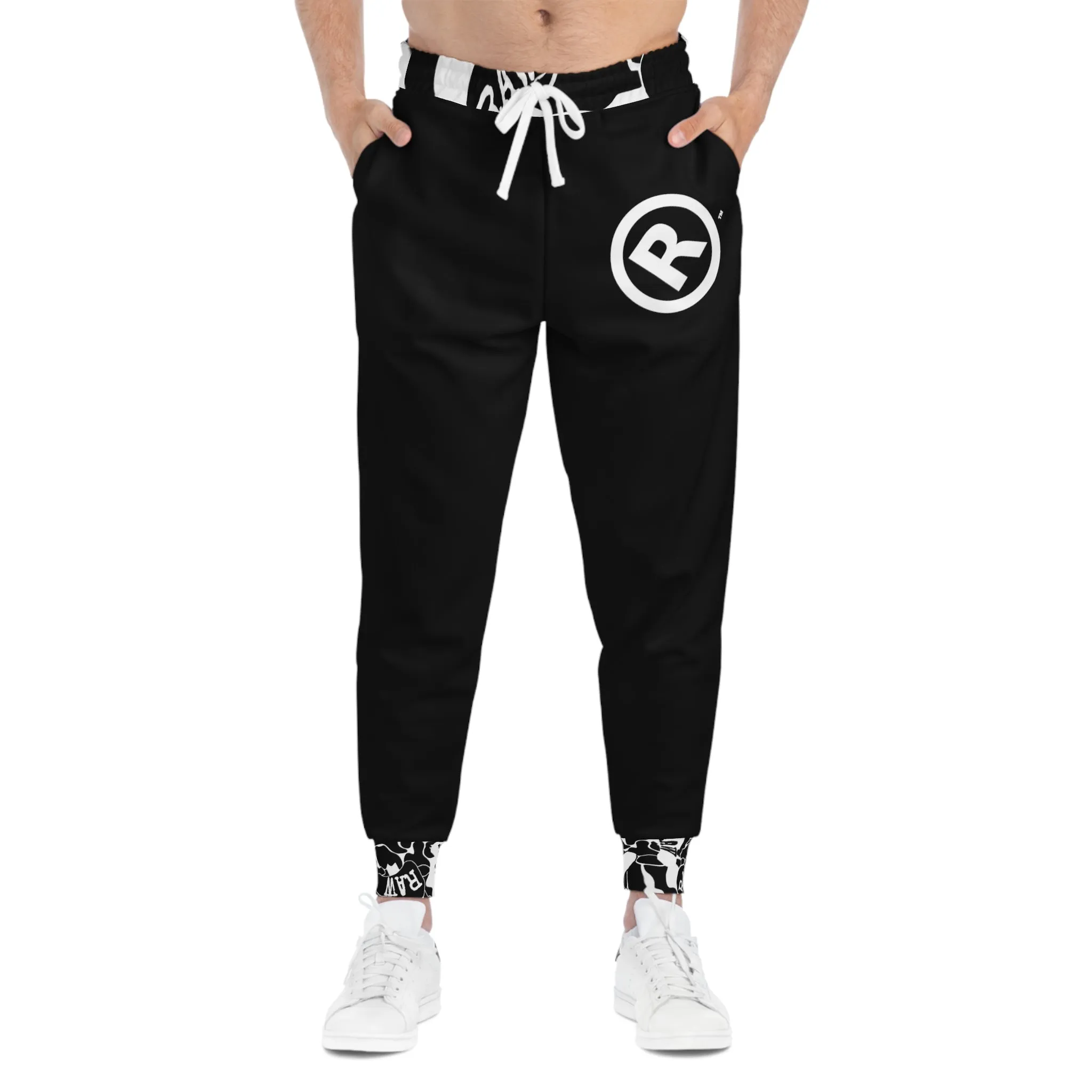 Raw Sushi "black/white camo trim" Athletic Joggers