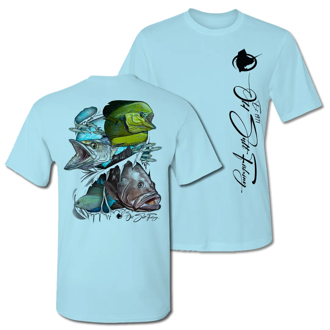 Reel Torn - Short Sleeve Performance Fishing Shirt