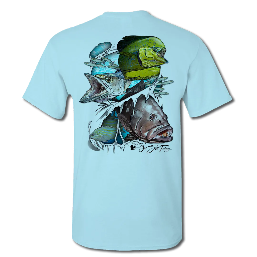 Reel Torn - Short Sleeve Performance Fishing Shirt