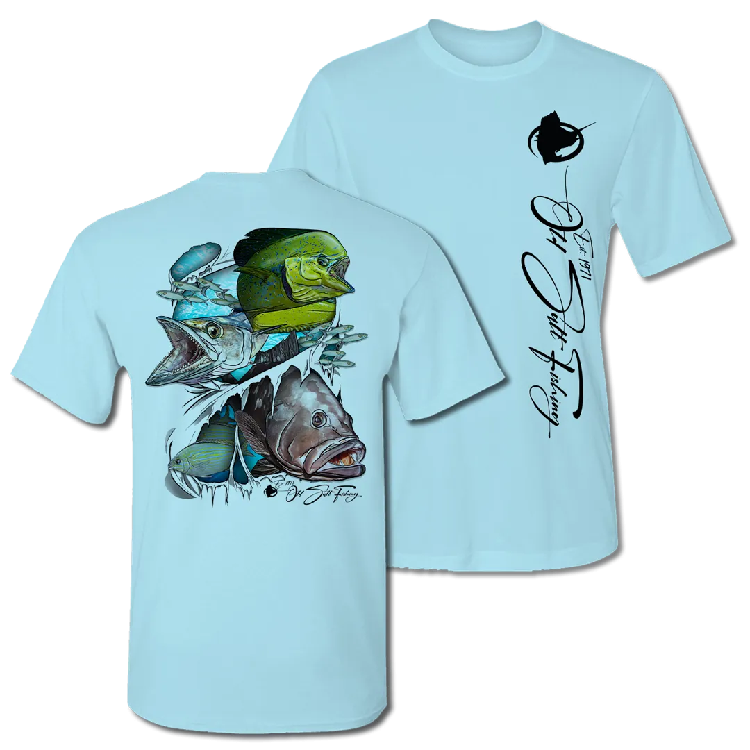 Reel Torn - Short Sleeve Performance Fishing Shirt