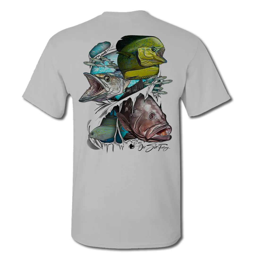 Reel Torn - Short Sleeve Performance Fishing Shirt