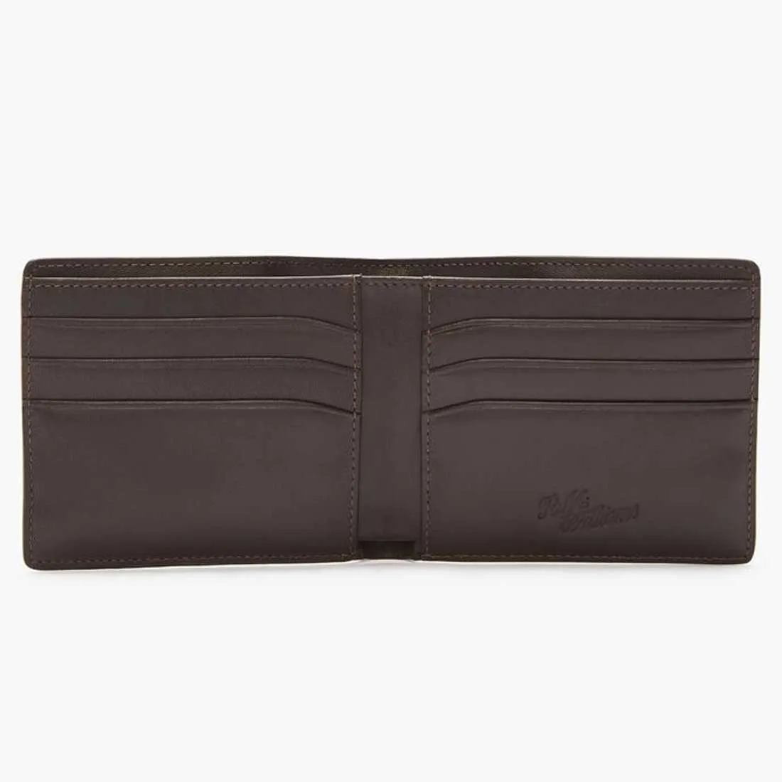 RM WILLIAMS Bi-Fold Wallet - Men's City Slim Leather - Chocolate