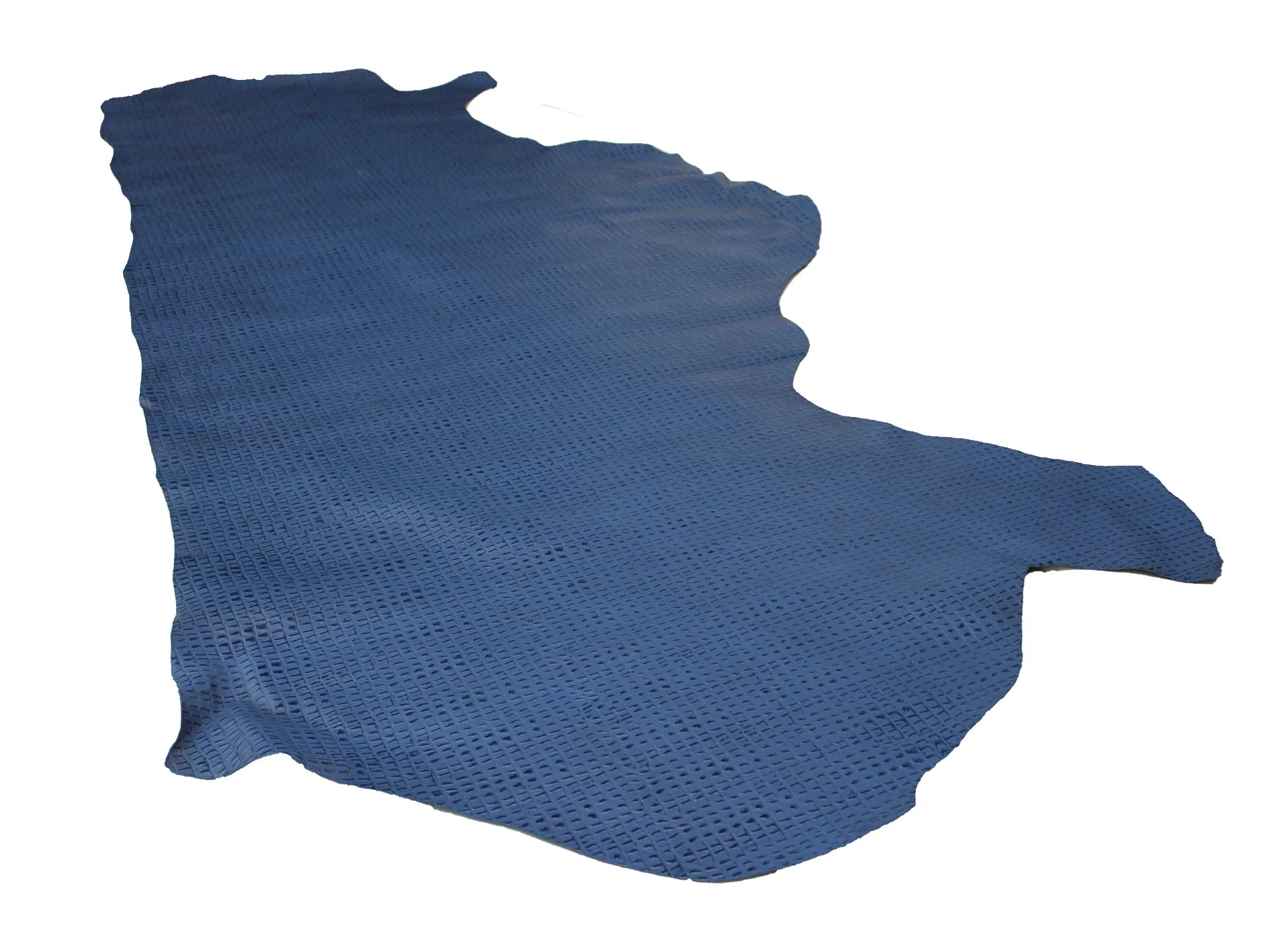 ROYAL BLUE CAIMAN EMBOSSED LEATHER: Thickness 2.5-3 oz. - Leatherworking