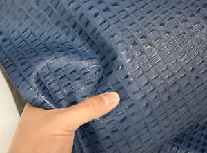 ROYAL BLUE CAIMAN EMBOSSED LEATHER: Thickness 2.5-3 oz. - Leatherworking