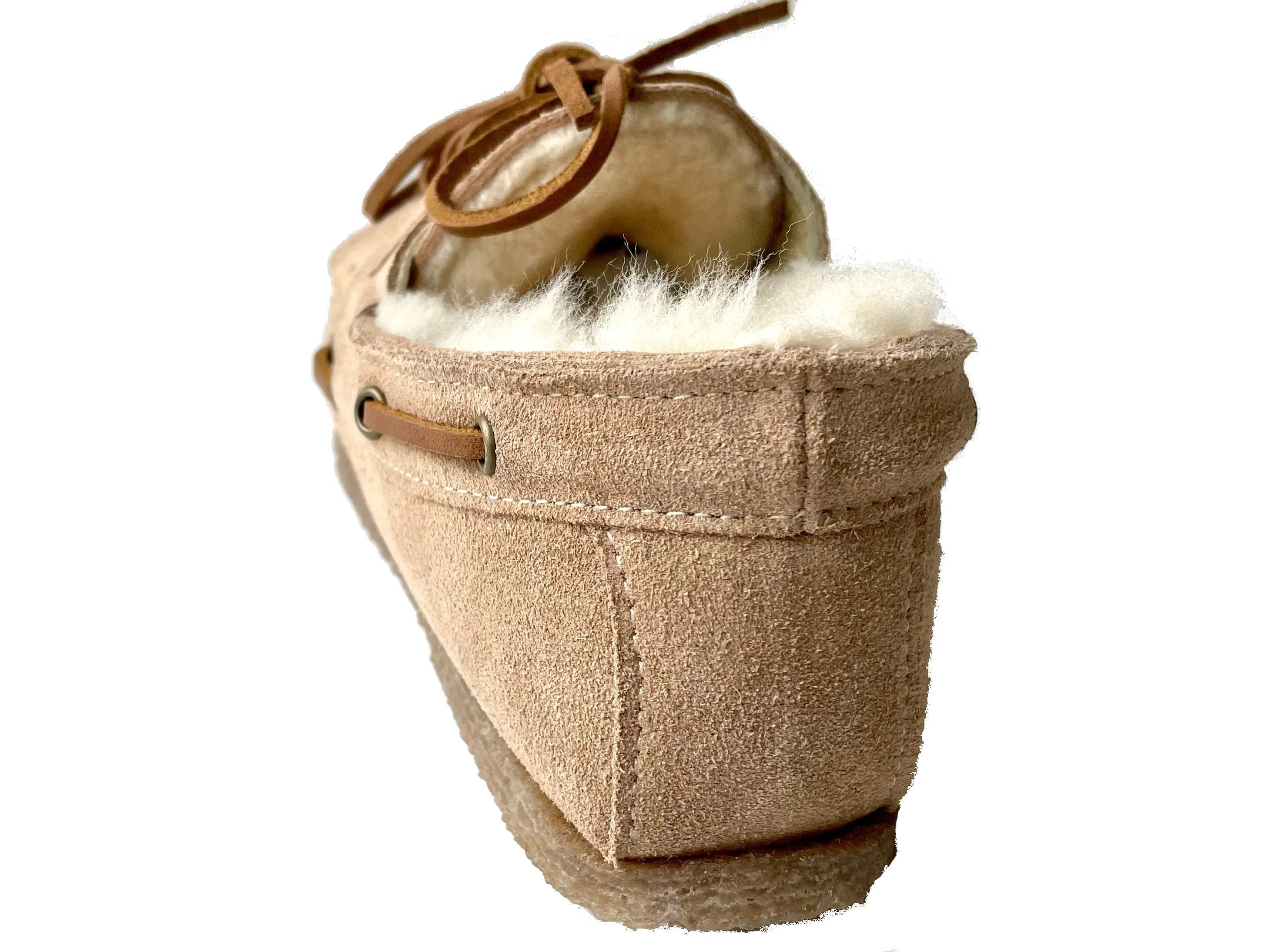 Sand Ox-Moc with Sheepskin Interior