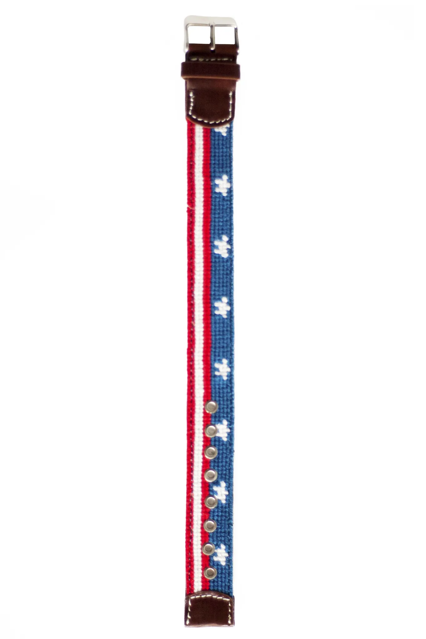 Stars & Stripes Needlepoint Watch Strap