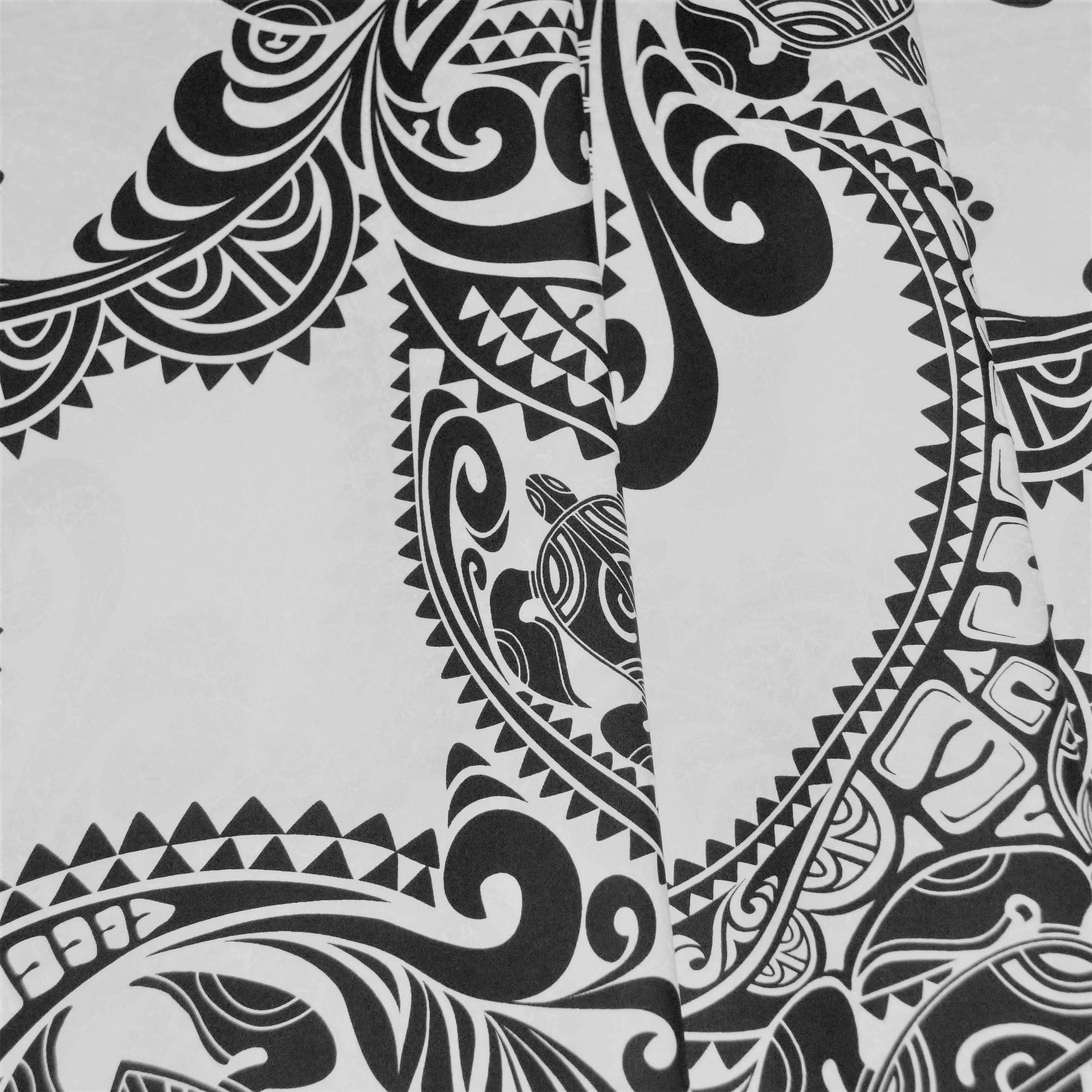 Tapa Stylized Baby Honu Black on White