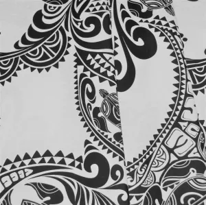 Tapa Stylized Baby Honu Black on White