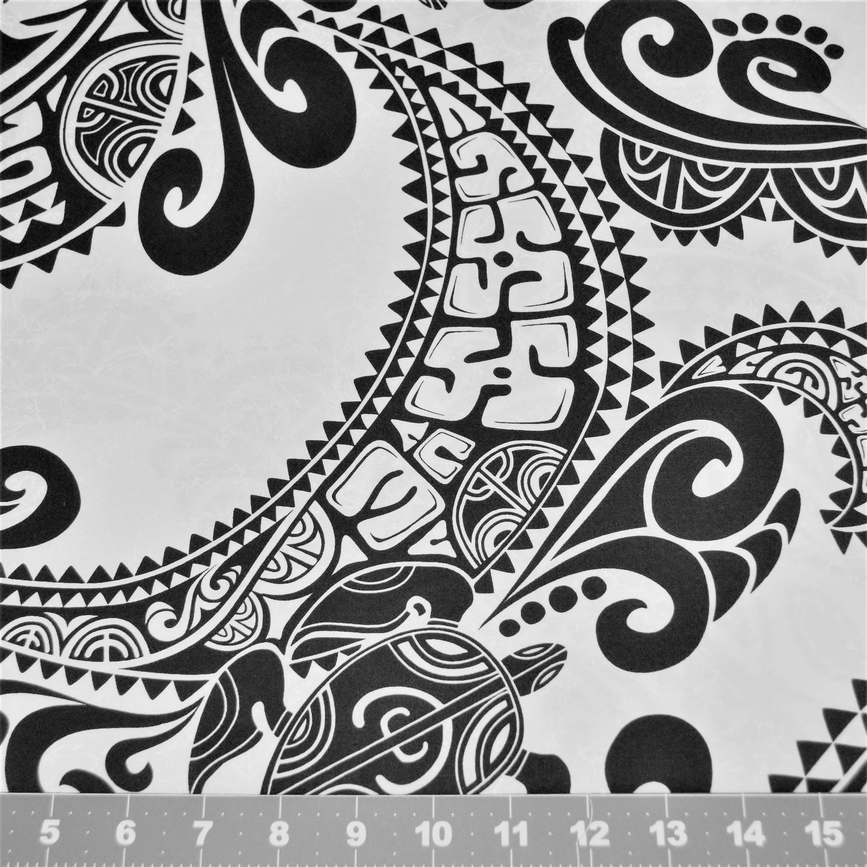Tapa Stylized Baby Honu Black on White