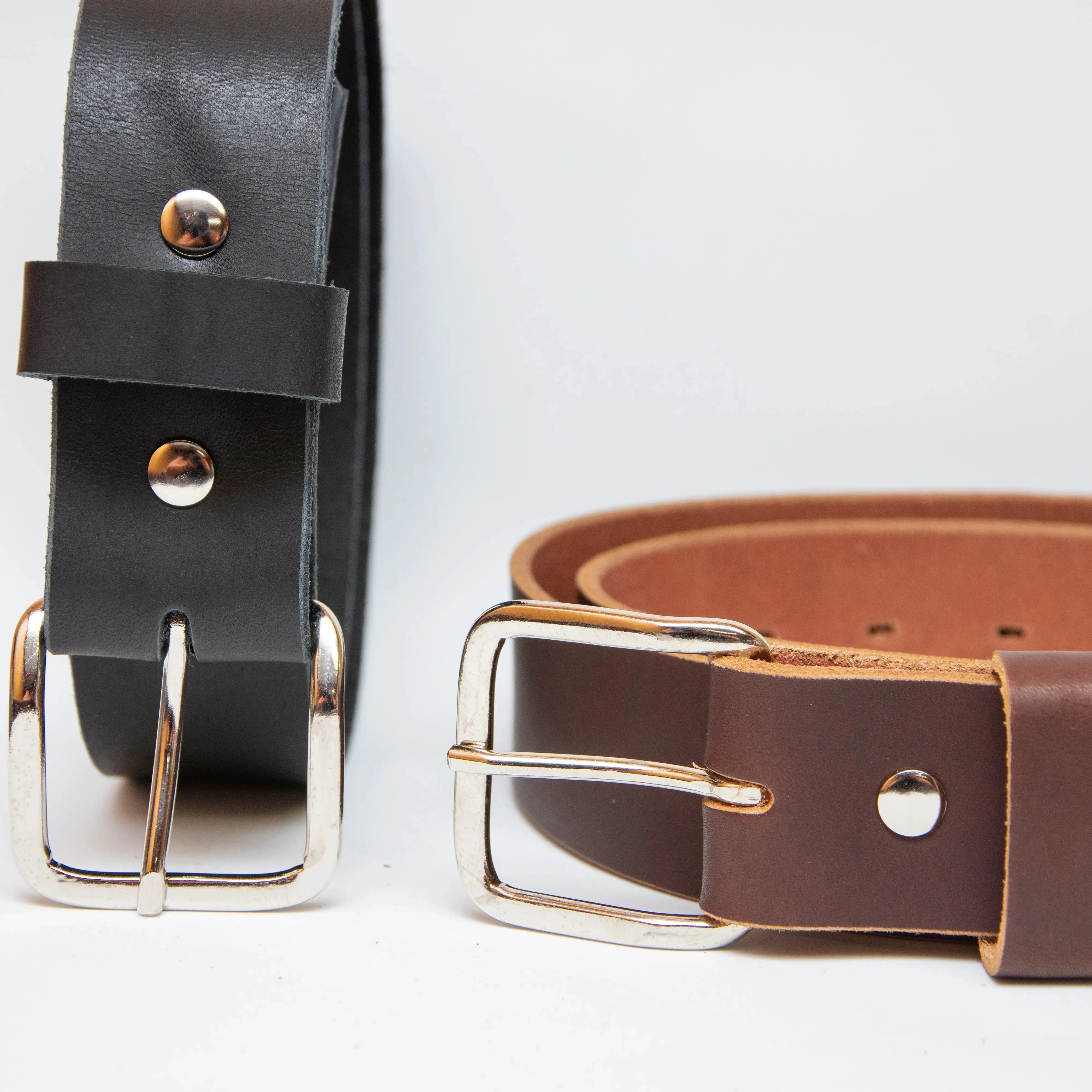 The Journeyman Leather Belt - Big Sizes