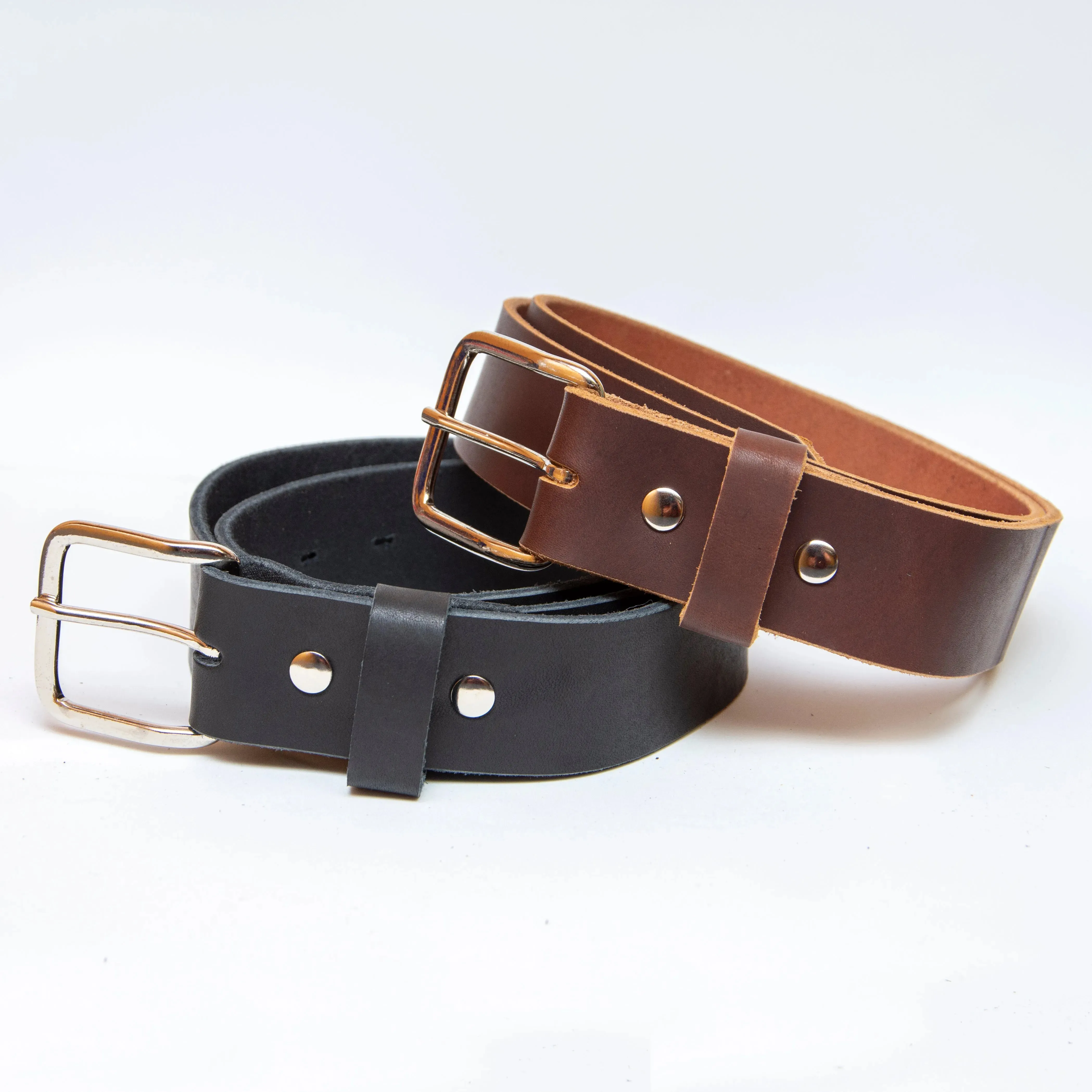 The Journeyman Leather Belt - Big Sizes