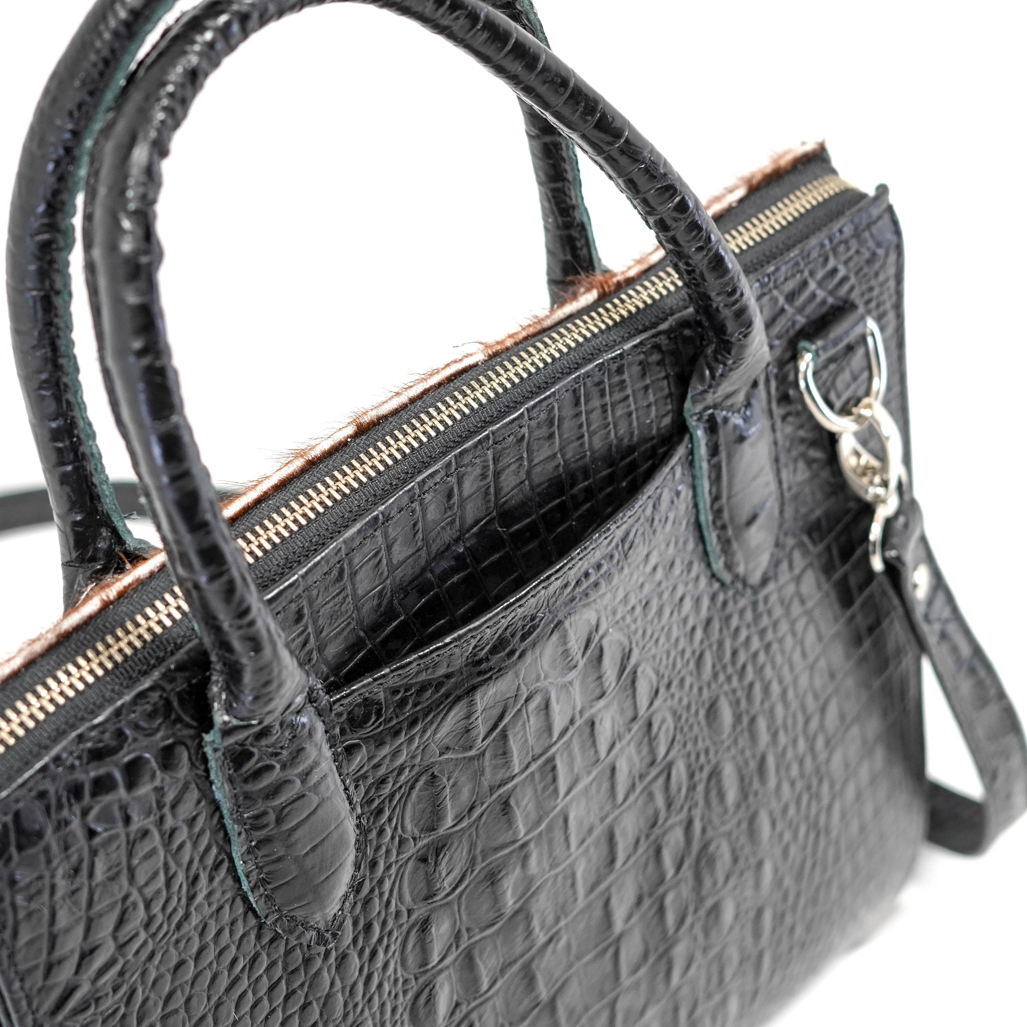 The Opry - Brindle w/ Onyx Croc