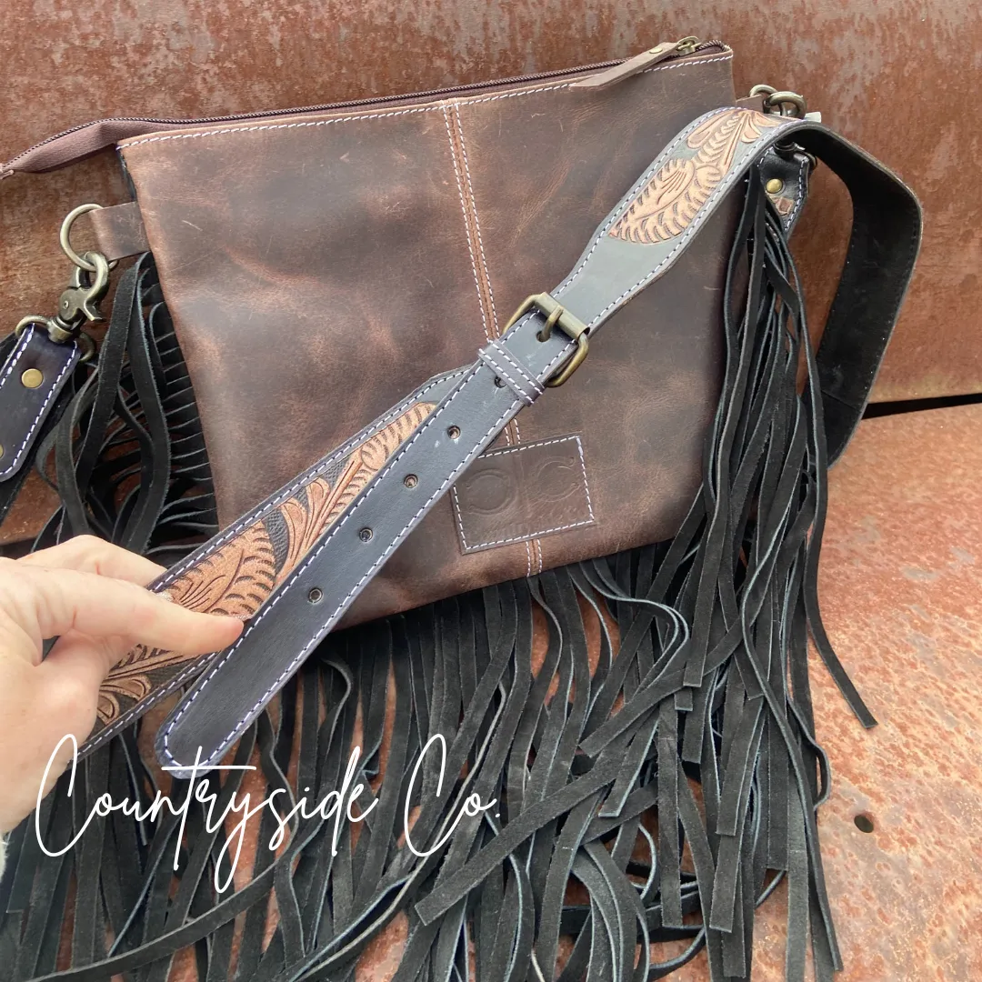 The Outlaw Cowhide Fringe Purse by Countryside Co. ONLY AT COUNTRYSIDE CO.