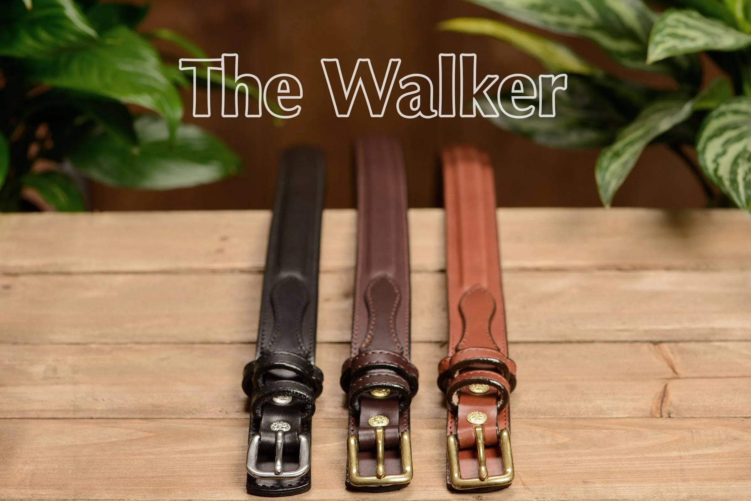 The Walker: Men's Brown Stitched Ranger 1.25"