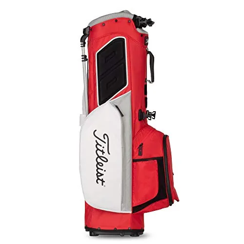 Titleist - Players 4 Plus Golf Bag - Red/White/Gray
